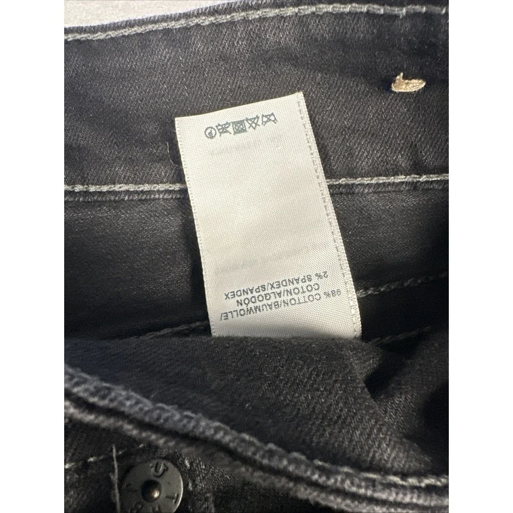 Mens True Religion Black Jeans‎ Mens size 36 Moto